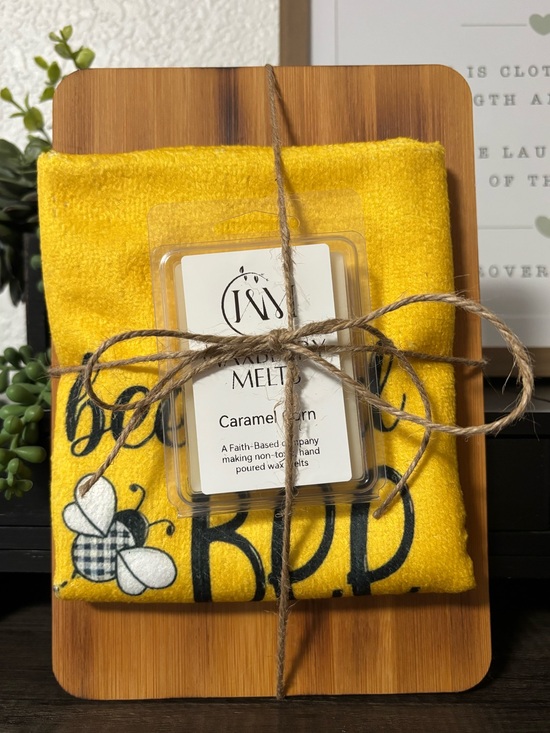 Waxberry Melts Other - Hand Crafted Gift Set with Caramel Corn Scented Wax Melts